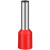 插针接线端子E0508VE7508E1008E1508E2508压线接头管型铜线耳鼻子 E2512（1000只）（2.5平方） 红色
