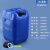 堆码桶加厚5升kg油桶化工桶溶液废液桶工业级密封桶塑料桶密封桶 25L蓝色A款
