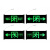 接插通电式安全出口标识牌消防应急疏散标志安全通道指示墙壁挂牌 单面款 双向