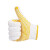 胜丽劳保手套防滑线手套点塑点胶手套加密加厚黄点700g 60副