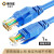 奥威尔（OWIRE）超五类跳线 CAT5E百兆宽带网络连接线 非屏蔽成品网线O-3101b蓝色 1米