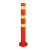 曼斯维尔MSWR 70CM塑料警示柱 挡车柱【PE弹力柱】反光柱防撞柱 一根柱 不带链