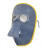 工邦达 电焊面罩焊工焊接焊帽面罩电焊帽牛皮蓝色 浅蓝色 10个/包