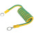 国标铜黄绿双色弹簧螺旋伸缩绕圈管卡箍法兰跨接电箱连接接地线 其他规格