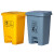 德仕登 医疗垃圾桶拉基加厚黄色利器盒医院诊所用垃圾桶废物收纳脚踏桶 1件起批 新款脚踏垃圾桶100L (生活) 3天