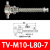 械手气动配件M10/M12螺纹T型侧进气金具真空吸盘支架缓冲固定座 TV-M10-L80-7