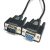 订制特殊DB9针串口线 针对孔RS232连接线 公对母 COM数据线 黑色 0.5m