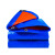 珩祺 PE布防水防晒防尘防雨布防水帆布 HQ-X0244 10m*10m 蓝桔色 （单位：块）