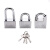 挂锁通开锁通用锁具大门锁小号小锁头一把钥匙开多把锁子AY-049 15寸送螺丝