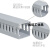 PVC线槽明装塑料工业阻燃线槽配电柜控制箱走线卡线行线槽灰色U型嘉博森 高40X宽40 2米/根(共5根)