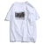大鱼界线短袖t恤男士青少年学生纯棉打底五分袖半袖体恤上衣宽松印花T恤男 黑色 2XL（150斤-160斤）