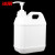 冰禹 jy-133 乳白色压泵方桶 按压式液体分装桶塑料桶 5L