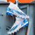 AT安誻梅西世纪杯同款新款足球鞋男防滑运动鞋综训鞋大小码长钉碎钉 X02 白月（长钉） 34