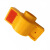 宽迈 一次性ABS水表燃气防盗卡扣 25mm黄色（10个装）