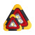 汽车三角架警示牌车用辆三脚架反光发光安全停车立式太阳能警示灯 小号电池款