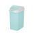 长方形垃圾桶夹缝厕所有盖摇盖式窄形厨房翻盖窄款轻奢风纸篓 粉色大号