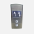 电梯 HBP11外召呼盒 并联XAA308NB 黑蓝屏方圆按钮 外呼盒整套(蓝屏方按钮)