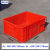 迈恻亦塑料周转箱不良品箱胶框工业储物箱加厚长方形大号带盖收纳箱  红 M160/450*330*170mm