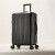 KSHK出口时尚行李箱女超轻拉链款拉杆箱万向轮密码旅行皮箱子 黑色 20英寸