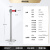 金柯 一米线栏杆 隔离带伸缩带 U型铸铁底 1根3米拉带 礼宾杆 警戒线警示柱伸缩围栏护栏 不锈钢色