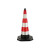 橡胶警示牌路锥反光路障雪糕桶锥形桶隔离墩道路施工安全高速分 红体4斤