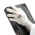 安思尔hyflex电工薄款男女尼龙pu手套涂掌劳保防滑耐磨工作 白色出口版logo随机发12双装 XL