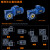 nmrv减速机带电机涡轮蜗杆减速蜗轮减速器小型直角rv减速机一体 RV050配0.75KW三相电机建议速比