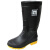 德威狮 劳保靴高筒大码雨靴雨鞋水鞋胶靴耐油耐酸碱防化靴907 黑色907 45