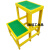 玻璃钢绝缘凳电工高凳高压电力梯子可移动式单双层三层平台定制ONEVAN 三层 高90cm*90*50