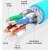 安普超六七八7类网线万兆双屏蔽cat7A8八类无氧铜工程网络线305米 八类万兆0.66双屏蔽-黄色 20m