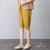 OKOJ品牌定制棉麻短裤女夏季新款小个子高腰休闲百搭显瘦亚麻五分裤 麻本 XL