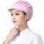 工作帽夏季女透气网帽防尘车间防掉发餐饮厨房厨师帽鸭舌帽 (白色)全布 1个装