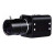 4K高清网路摄像头室内有线智能手动变焦设备安防监控工业相机枪机 黑色（DC12V供电） 无内存4k6mm