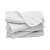 食安库（SHIANKU）超细纤维珍珠抹布 工厂药厂车间 无尘布不掉毛清洁毛巾 白色10条装（30*70cm）