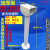 监控摄像头摄像机伸缩支架全铝合加强加长杆吊装立杆60-120cmI型 透明