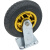 得豫工品 高弹力轻音脚轮 重型工业轮橡胶轮 手推车平板车轮子 重型 8寸定向轮