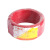 汉河 包塑PVC扎线铁丝扎带红色扁形（90米）；外径2.0mm