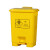定制垃圾桶黄色废物医院大容量带盖诊所废弃物脚踩污物利器盒 30L加厚脚踏桶