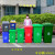 塑料户外垃圾桶公园可回收桶大容量挂车环卫桶物业小区公用室外带 100升加厚款绿色(带轮)