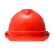 梅思安/MSA V-Gard500豪华型 HDPE建筑工地 V型安全帽 四季款带吸汗带一指键帽衬 红色 1顶 可定制