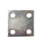 定制适用圆孔镀锌铁板钢板预埋件钢板钢管底座四孔立柱幕墙配件非 120*120*8（数量2）
