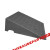 精选好品橡塑路沿坡马路牙子橡胶斜坡垫汽车修理爬坡门槛垫加长上 长50*80宽*高10