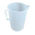 巴比客刻度量杯塑料食品级PP奶茶杯水杯试验容器量筒计量厨房烘焙刻度杯 2000ml (有把手)1个