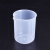 100ML塑料烧杯实验器材实验室500ML带刻度毫升测量1000量杯耐高温 500ML2个装不带手柄