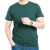 吉普（JEEP）短袖T恤男圆领纯色青年男士商务休闲男装上衣打底衫夏季新品 CJ4029墨绿色 XXL码