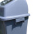 海斯迪克 gnjz-1275 塑料长方形垃圾桶 环保户外翻盖垃圾桶 可定制上海分类垃圾桶 40L无盖 红色