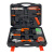 瑞德 208081 碳钢81件工具箱套装 五金工具箱套装家庭手动组合维修理组套大全礼品工具全套 黑橙款