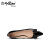 金利来（goldlion）女鞋尖头粗低跟蝴蝶结装饰漆皮工作单鞋8137004010-黑色-38码