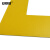 安赛瑞 桌面5S管理标识贴牌定位贴 场地办公用品定置标识标贴 L型 黄色 100片装 长3cm宽3cm DZ28068