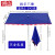 铸固 遮阳伞户外商铺长四方形大太阳伞雨棚庭院门面双层斜坡伞（蓝色）3.5X2加厚六骨